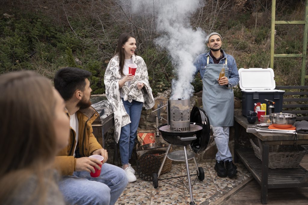 friends-having-nice-barbeque-together